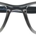 OPULIZE SEE Blue Light Blocking Glasses for Women and Men, Narrow Frame, Spring Hinges, Anti-Reflective Computer Glasses, Grey (Pack of 1)