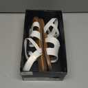 SM New York Girls Sandals Kids Open Toe Flat Sandals Ankle Strap Dress Shoes for Toddler Little Big Kid 5