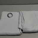 BGment Room Darkening Curtains 63 Inches Long - Grommet Thermal Insulated Drapes Window Treatment Curtains for Bedroom, 2 Panels, 42 x 63 Inch, Greyish White