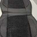 Beaded seat covers for cars - Breathable with Massage, Anti-Sweat, and Back Support Features - Wooden beaded seat covers for trucks Sedans, SUVs - car seat beads Universal Fit (1 Unit - Royal Black)