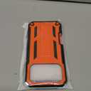 FNTCASE for iPhone 17 ProMax Case: Military Grade Drop Proof Protection Mobile Cover with Kickstand | Matte Textured Rugged Shockproof TPU | Protective Sturdy Phone Case  6.9 inch Orange