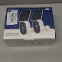 Security Camera Wireless Outdoor, 4MP Recharge Battery Powered WiFi Camera with Solar Panel, Motion Detection, Color Night Vision, 2-Way-Audio, 2.4G/5G Dual Band WiFi (2 Pack)