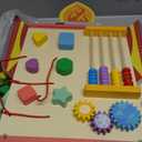 Hdsahdok 5FT Large Wooden Activity Wall Busy Board, Montessori Sensory Wall Panel for Toddlers, 12 in 1 Learning Activitie Center,Gift for Kids 1-3 Year Olds, Playroom Toy for Boys and Girls