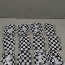 12 Pack Black and White Checkered Flag Themed Beach Ball for Kids 7.87" Bulk for Summer Pool and Beach Game Gifts Race Car Birthday Party Supplies and End of The Year Class Decorations Favor