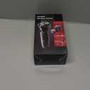 Rategist Electric Razor for Men, Rechargeable Electric Shaver, Waterproof Wet Dry Cordless Razor, Adjustable Speeds, with Nose Hair Trimmer, Sideburns Trimmer, Dark Black, Stylish Fashion