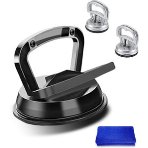 3 Pack Metal Dent Puller,Car Dent Puller,Aluminum Suction Cup Dent Puller,Car Dent Repair Kit,Dent Remover Tool for Car Dents,Glass,Screen,Tiles & Objects Moving1pcs Large + 2pcs Small Suction Cups