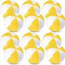 12 Pcs 16'' Beach Ball PVC Inflatable Ball Bulk Blow up Pool Balls for Swimming Pool Summer Hawaiian Tropical Theme Party Favors Decorations Favors Supplies