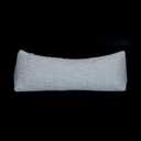 Buckwheat Neck Support Pillow Cervical Neck Cylinder Bolster Pillow,Buckwheat Hulls Adjustable Roll Pillow,Neck Pain Relief for Back and Side Sleepers Round Pillows for Lunch Break Grey, 6*15 inch