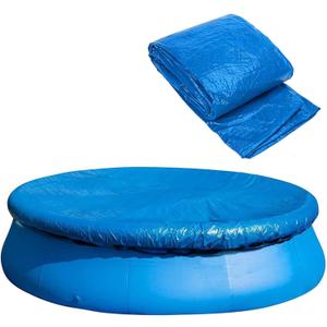 DECOHS 8 Ft Dust Pool Cover Protector-Solar Cover for Round Frame Pools-Pool Cover for Round Inflatable-Pool Cover Protector Heat Retaining Blanket