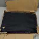 Large Cat Carrier, Collapsible Dog Travel Crate Portable Soft-Sided Pet Carrier with Super Soft Warm Plush Mat for Indoor and Outdoor 20x14x14in, Purple (Medium)