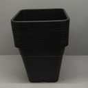 10-Pack 5 Gallon Square Planter Nursery Pots, Flower Plant Container Injection Molded Plastic Nursery Pots Gardening Pots for Indoor Outdoor Vegetables, Succulents, Black