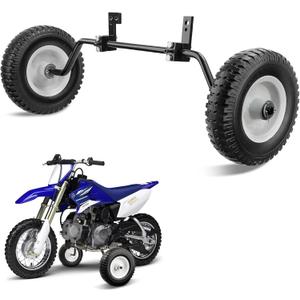 Dirt Bike Training Wheels for PW 50 Razor MX125, Universal Fit 50cc 49cc Kids Dirt Bike, Compatible with TTR50, Razor MX350/MX400/MX650,Honda CRF50, Dirt Bike Accessories - Black