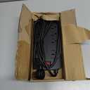 Surge Protector Power Strip - Nuetsa Flat Plug Extension Cord with 8 Outlets and 4 USB Ports, 6 Feet Power Cord (1625W/13A), 2700 Joules, ETL Listed, Black