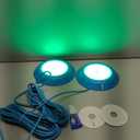 LyLmLe LED Pool Lights 50W Double Lights for Giant Pools, 12V APP Control Underwater Light with Magnet & Timer, 2000lm, IP68 Waterproof Submersible Light for Aboveground and Inground Pools (Blue)