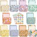 TaoBary 160 Pcs Stationery Paper Set 50 Double Sided Stationery Papers with 50 Matching Envelopes and 60 Round Dot Sticker, 10 Design(Kawaii,5.5 x 8.25 Inch)