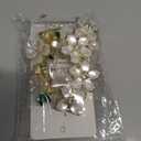 HEREAD Flower Hair Clips Opal Pearl Hair Barrette Gold Hair Accessories for Women and Girls (Pack of 2)