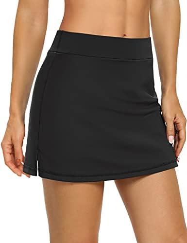 LouKeith Tennis Skirts for Women Golf Athletic Activewear Skorts Mini Summer Workout Running Shorts with Pockets Size S