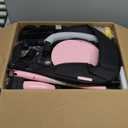 8-in-1 Tricycle for 1.5-5 Years, Tool-Free Switch, Toddler Tricycle with Parent Steering Control Handle for 1.5 to 5 Yrs, Toddler Trike 1.5-3 Years with 5-Point Harness and Large Canopy, Pink