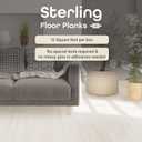Sterling Vinyl Plank Flooring 1.2mm, 10 Planks - 6" x 36", White Oak - No Adhesive Needed, Embossed DIY Flooring - Natural Wood Grain Feel for Kitchen, Dining Room, & Bedrooms by Achim Home Dcor