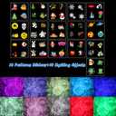 HAKUTA Christmas Projector Lights,HD Wave Ocean Effect LED Projector with 16pc Slides Patterns and Remote Control for Christmas, New Year, Birthday, Halloween, Thanksgiving Decor