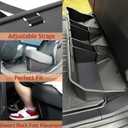 Rear Under Seat Concealed Storage Compartment Compatible with Tesla Cybertruck Accessories, Second Row Underseat Large Capacity Organizer [Interior Accessories], Black
