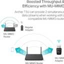 TP-Link AC1300 USB WiFi Adapter(Archer T3U)- 2.4G/5G Dual Band Wireless Network Adapter for PC Desktop, MU-MIMO WiFi Dongle, USB 3.0, Supports Windows 11, 10, 8.1, 8, 7, XP/Mac OS X 10.9-10.14