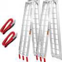 ATV Aluminum Folding Loading Ramps 1500lbs Capacity 7.5FT, 2pc Lightweight Portable for Truck, Motorcycle, 4 Wheeler, Pickup, Trailer, Lawn Mower, Dirt Bike