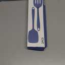 Coukre 2 Pack Silicone Spatula Set, High Heat Resistant, BPA Free Kitchen Spatula, Solid & Slotted Turner for Non-Stick Pans, Sauting, and Flipping (2, PureDarkBlue)