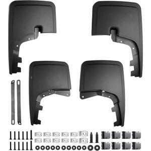 Runmade Front & Rear Mud Guards Accessories - Front & Rear Mud Flaps(No Drilling Required) Mud Guards Compatible with 2021-2024 Ford F-150 (2021-2024 Ford F-150)