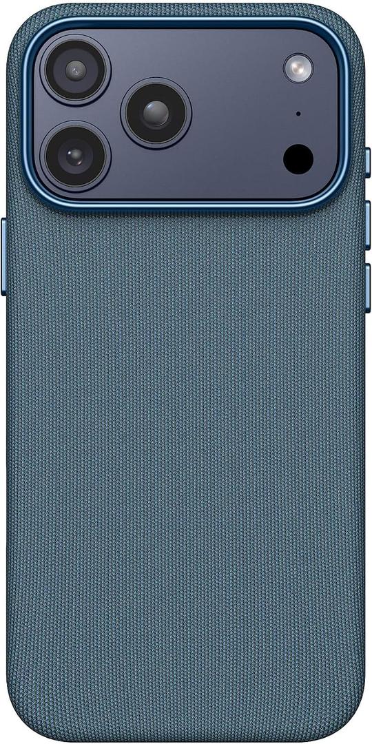 for iPhone 17 Pro Max TechWoven Case with MagSafe 2025,17 Pro Max Phone Case Shockproof Anti-Slip TechWoven Premium Woven Fabric Cover for 17 ProMax 6.9", Blue