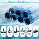 10 Pack, 39 Inch Swimming Pool Vacuum Hose Replacement, Pool Cleaner Hose fit for Zodiac and Polaris MX6 MX8 X7 T3 T5, Blue and White Twist Lock