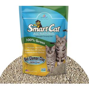 SmartCat All Natural Clumping Cat Litter, 10 Pound (160oz 1 Pack) - Alternative to Clay and Pellet Litter - Chemical and 99% Dust Free - Unscented and Lightweight