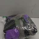 Flying Banner Car Seat Covers Front Seats Rear Bench Polyester car seat Protectors Easy installations Rear Bench Split Classic Man Lady Truck (Full Set - Low Back, Black Purple)