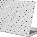 Compatible with MacBook Air 13 inch Case M1 A2337 A2179 A1932 2022 2021 2020 2019 2018 Release, Cute Black Polka Dot Protective Hard Shell Matte Cover for MacBook Air 13.3 inch