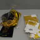 50th Birthday Decorations for Men, 10 Pcs 50 Year Old Happy Birthday Crown Party Gifts 1976 Sash Tiara Balloons Cake Topper and Candles King Black Gold Decor Supplies