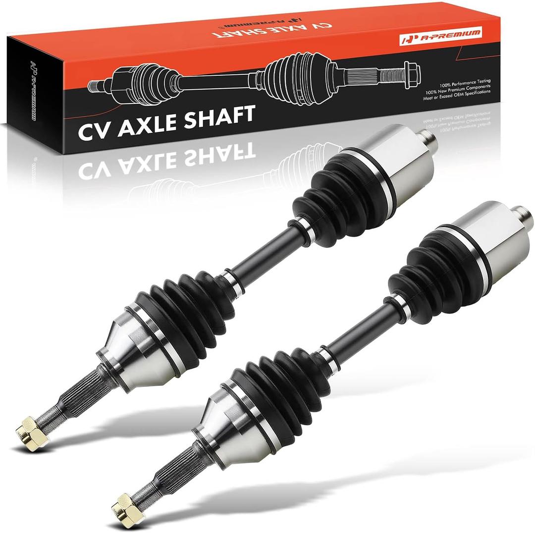 A-Premium Set of 2 Front CV Axle Shaft Assembly Compatible with Chevy Cobalt 2005-2010, HHR 2006-2011 & Pontiac G5, Pursuit 2005-2006 & Saturn Ion, Auto Trans Only, Front Driver and Passenger Side