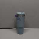 Stanley IceFlow 2.0 Flip Straw Tumbler with Handle 30 oz | Twist On Lid and Flip Up Straw | Leak Resistant Water Bottle | Insulated Stainless Steel | BPA-Free | Exclusive Blue Cactus