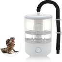 Reptile Fogger, 4L Top Fill Adjustable Mister Tank, Reptile Humidifier for Terrariums and Paludarium, Enhances Humidity Control, White, 1 Set