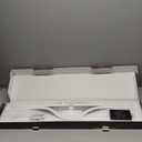 Half Moon Light for Nail Desk, 34.5In Foldable Square Nail Tech Lamp with Phone Holder, 3000-6000K Dimmable Half Moon Manicure Light for Lash Eyelash Extension, Tattoo, Eyebrows, Crafts (White, A)