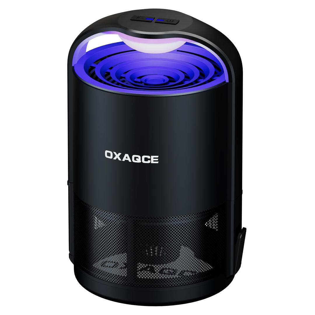 Fly Traps Indoors, Fruit Fly Traps, Bug Zapper Indoor, Gnat Traps for Home, Mosquito Traps with 10 Sticky Glue Boards，Black