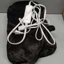 Heated Electric Blanket Throw 50" x 60" with 3 Heating Levels, 4H Auto Off, Fast Heating,2 Sided Flannel with ETL&FCC Certification and Machine Washable, Home Office Travel Use,Dark Brown