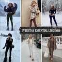 Fleece Lined Leggings for Women Buttery Soft High Waisted Tummy Control Winter Warm Legging Pants (Gray, XS)