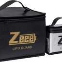 Zeee Lipo Bag Fireproof Battery Safe Bag Explosionproof Bag Lipo Battery Storage Guard Safe Pouch for Charge and Storage (2 Pack)