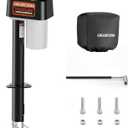 Upgraded Electric Trailer Jack to 7500 LBS, RV Electric Tongue Jack with Built-in Spirit Level for Travel Trailer, 10.24-33.46 Inch Extended, IP65 Waterproof Buttons, w/Waterproof Protective Cover