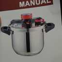 3-In-1 304 Stainless Steel Pressure Cooker 8 QT: [Save 70% Time]
[3 PSI Settings], One-Hand Locking Pressure Canner, Induction Compatible Olla de Presion, Glass Lid & Steamer Rack Included