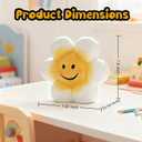 SOBEIT Piggy Bank for Girls Boys Kids, Cute Smiley Flower Piggy Bank, 7.87inch Ceramic Coin Bank Money Bank for Birthdays, Christmas, Baby Shower, Newborn Keepsake, Back-to-School Gift, Nursery Decor