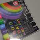 Celepen Window Chalk Markers for Cars Glass Washable, 8 Colors Jumbo Liquid Chalk Marker Pens with 10mm 3 in 1 Nib Wide Tip, Chalkboard Markers Car Window Paint Pen for Auto, Mirror, Poster