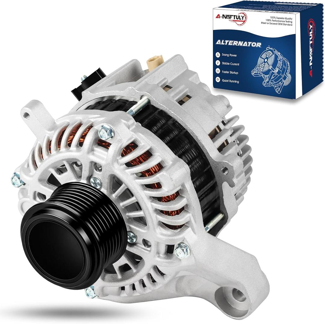 Alternator Fits for Honda Accord 2.4L 2.4 2013 2014 2015 2016 2017 (Automatic Transmission), High Output Alternator Replacement 31100-5A2-A02, 31100-5A2-A02RM, A005TL0581, AHGA88, AMT0277,11999,14489N