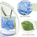 Real Touch Hydrangea Artificial Flowers, 2 Blue & 2 White Real Touch Flowers, 21" Faux Hydrangea Flowers, Fake Hydrangea Flowers for Outdoor Wedding Office Home Decor Table Centerpieces
