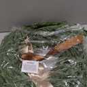 Christmas Decorations -24 Inch Christmas Wreath, Norfolk Pine Wreath, Christmas Wreaths for Front Door, Christmas Door Wreath with Bow Ribbon for Home Table Wall Window Indoor Outdoor (Real Touch)